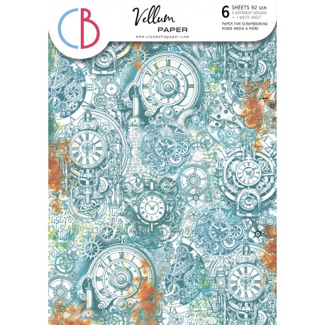 Vellum Coral Reef  Paper Patterns A4 6/Pkg