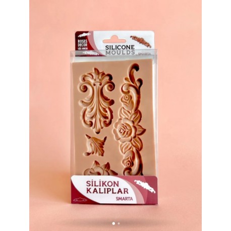 Smarta Silicone Mold - Rose Décor