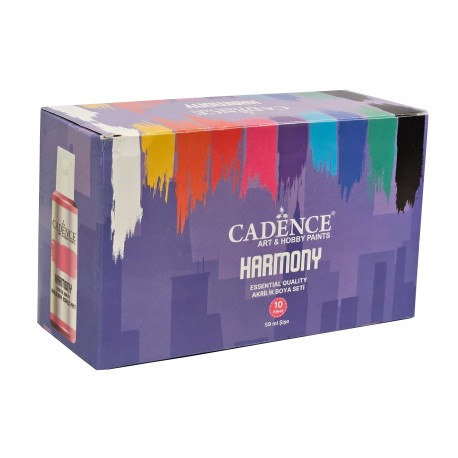 Set HARMONY Acrylic BRIGHT COLORS (10pcs)