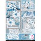 Elegance of Blue  Creative Pad A4 9/Pkg