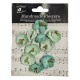 Little Birdie 10 pc Embossed Daisies Artic Ice