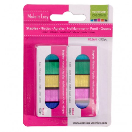 Grapas 5 colores 2000uds