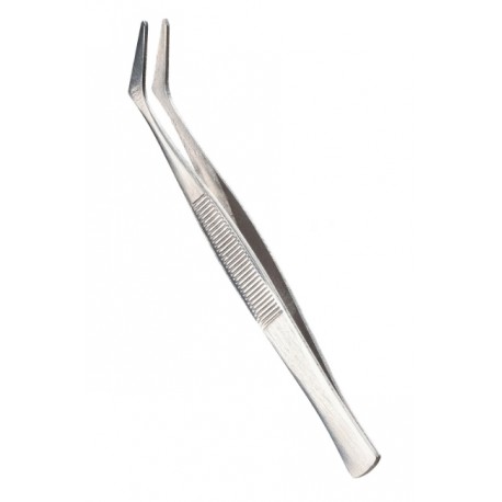 Pinza metálica con punta curvada