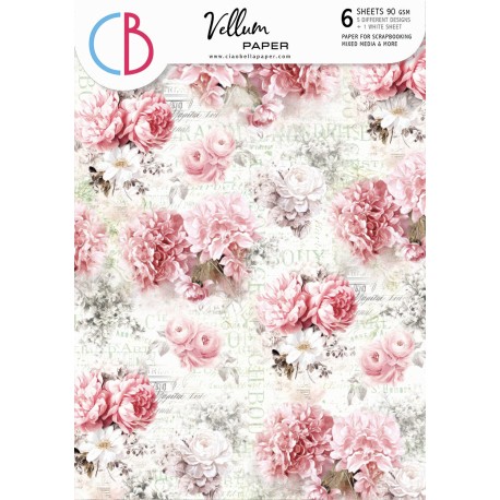 Vellum Timeless Memories Paper Patterns A4 6/Pkg