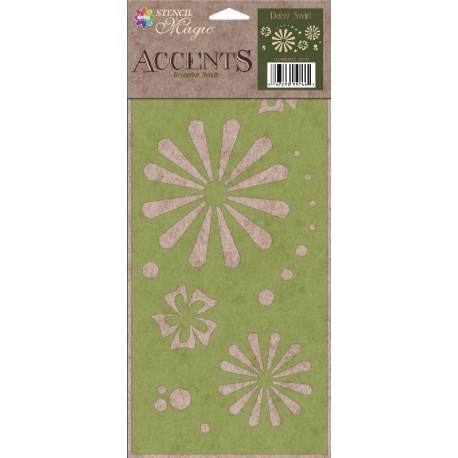 STENCIL DAISY SWIRL