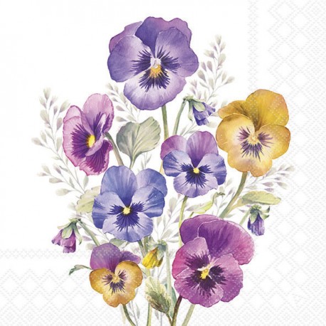 SERVILLETA PANSIES 20uds