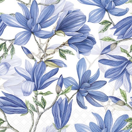 SERVILLETA MAGNOLIA ACUMINATA WHITE 20 uds