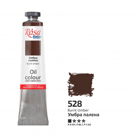 Oleo 528 Burnt Umber ROSA STUDIO  tubo 45ml