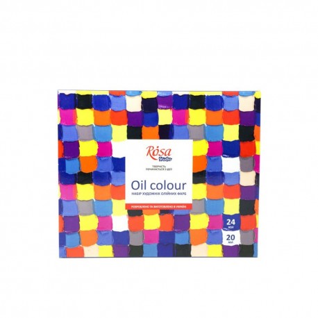 Caja Oleos ROSA STUDIO 24 colores x 20ml