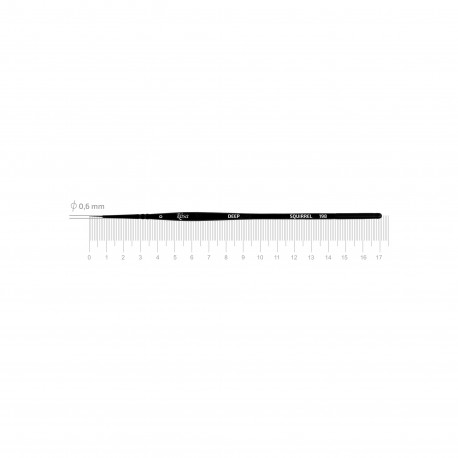 Pincel Squirrel 198 DEEP nº 0 redondo ROSA