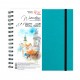 Cuaderno acuarela 20x20cm 250gr (30 hojas) ROSA GA