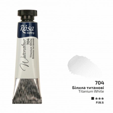 Acuarela 704 Titanium White ROSA GALLERY tubo 10ml