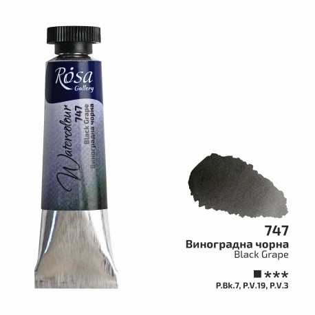 Acuarela 747 Black Grape ROSA GALLERY tubo 10ml