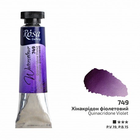 Acuarela 749 Quinacridone Violet ROSA GALLERY tubo