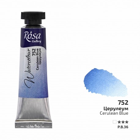 Acuarela 752 Cerulean Blue ROSA GALLERY tubo 10ml