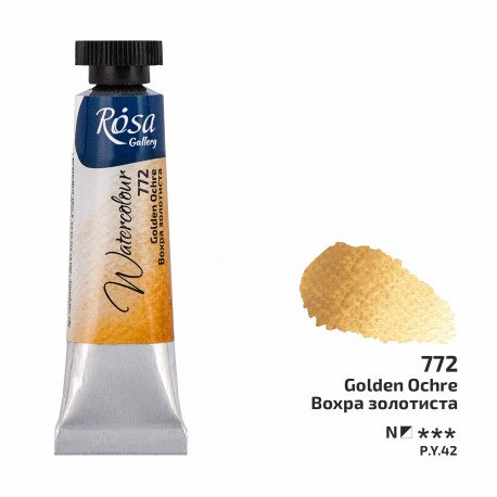 Acuarela 772 Golden Ochre ROSA GALLERY tubo 10ml