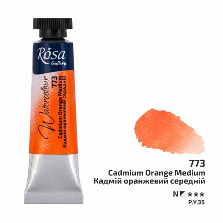 Acuarela 773 Candmium Orange Medium ROSA GALLERY t
