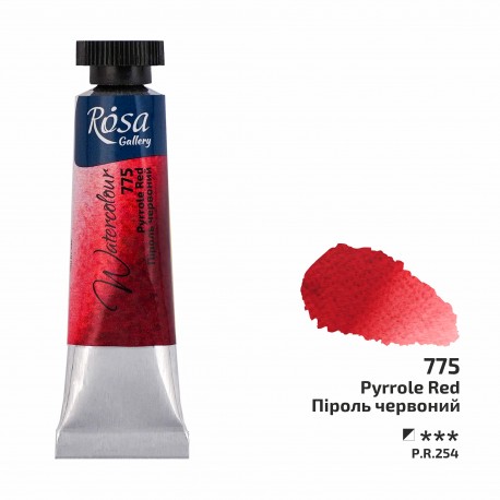 Acuarela 775 Pyrrole Red ROSA GALLERY tubo 10ml