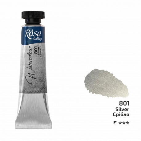 Acuarela 801 Silver ROSA GALLERY tubo 10ml