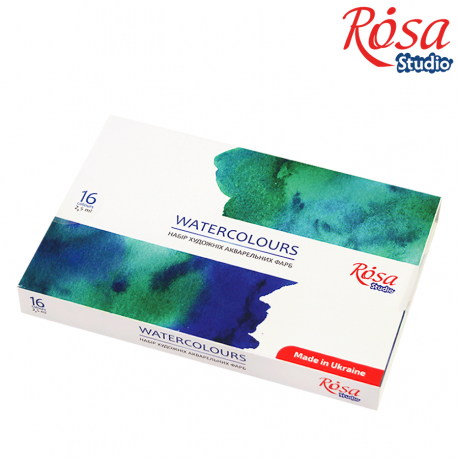 Caja Acuarelas ROSA STUDIO 16 colores