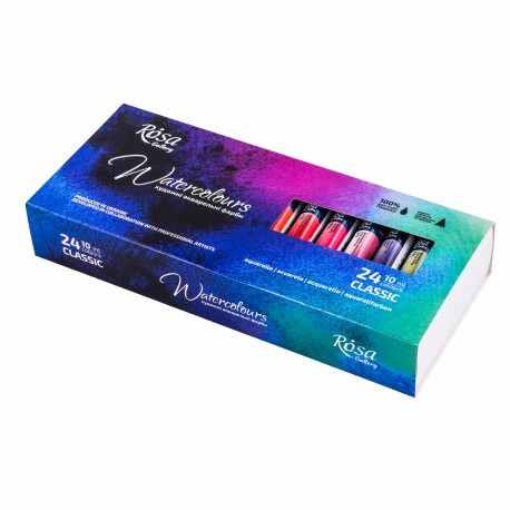 Caja Acuarelas ROSA GALLERY "Classic" 24 colores