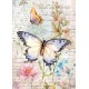 Tissue Paper A4 6/Pkg Whismical Butterflies