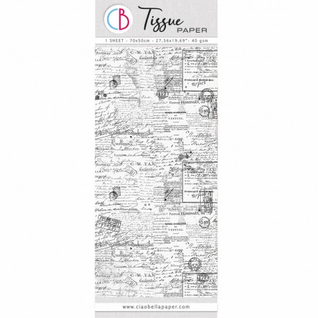 Tissue Paper cm69x49 27,66"x19,29” Gentlemen words