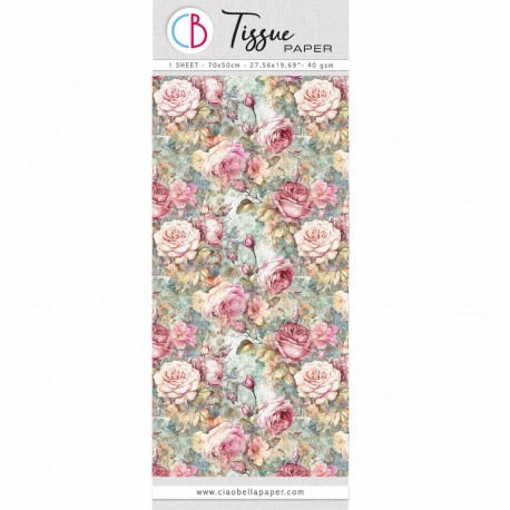 Tissue Paper cm69x49 27,66"x19,29” Hill Garden