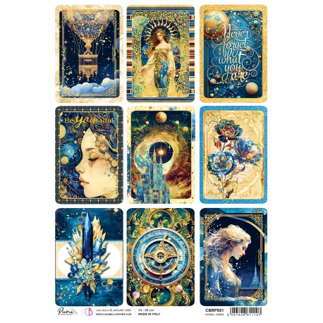 Rice Paper A4 Astral cards