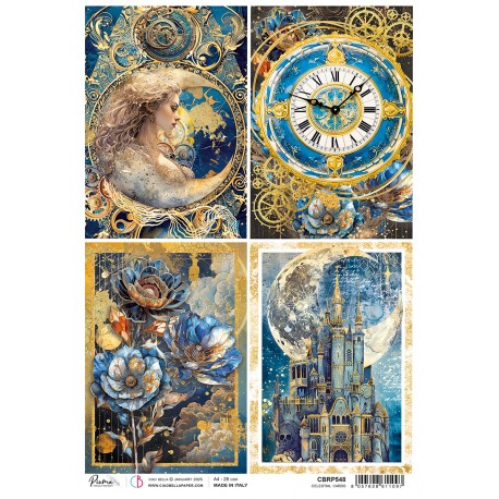 Rice Paper A4 Celestial Cards
