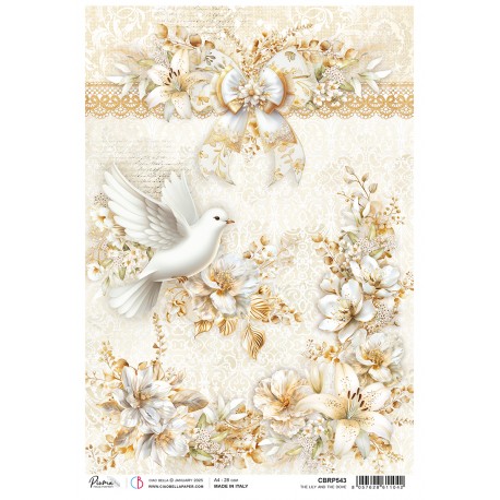 Rice Paper A4 The lily and the dove