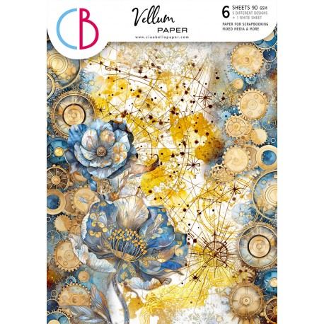 Vellum Celestial Paper Patterns A4 6/Pkg