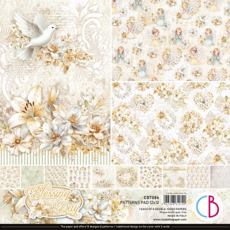 Blessing day  Patterns Pad 12"x12" 8/Pkg