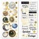 Celestial transparent adhesive sheets 5/Pkg