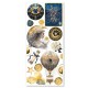 Celestial transparent adhesive sheets 5/Pkg