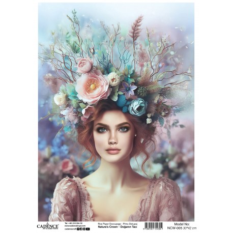 Papel Arroz 30x42cm CADENCE - Nature Crown