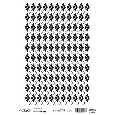 Stencil MODERN ETHNIC 25x36 cm