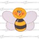 Silueta abeja pequeña