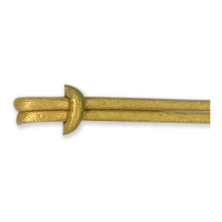 Cordón de Cuero 2mm METALIZADO Nº21