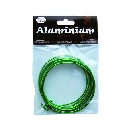 Alambre de Aluminio 2mm Verde 