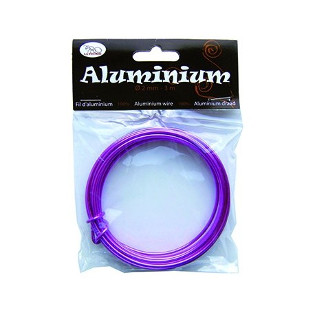 Alambre de Aluminio 2mm Fuchsia 