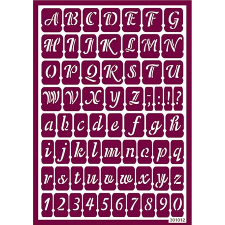 Stencil para ácido modelo 10
