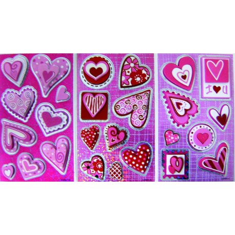 Stickers 3D, Corazones II