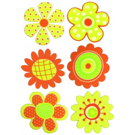 Stickers Entelados Flores I